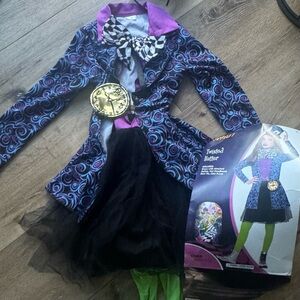 Twisted Hatter Kids Costume - Blue and Black